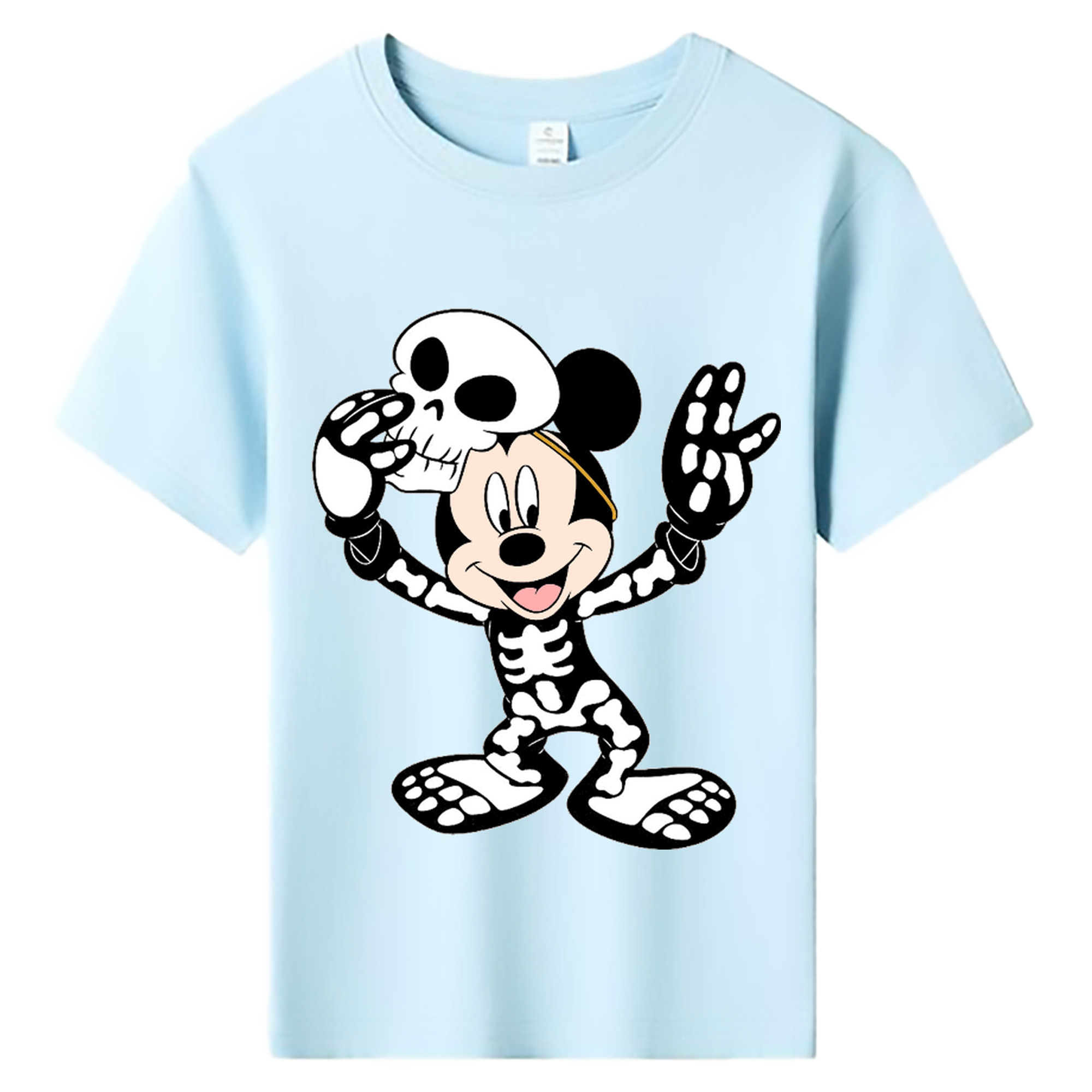 ミッキーマウス Mickey Mouse 綿100％キッズTシャツ（フロントプリント）